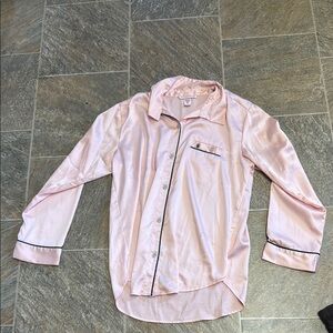 Women’s  Pink Satin Shirt